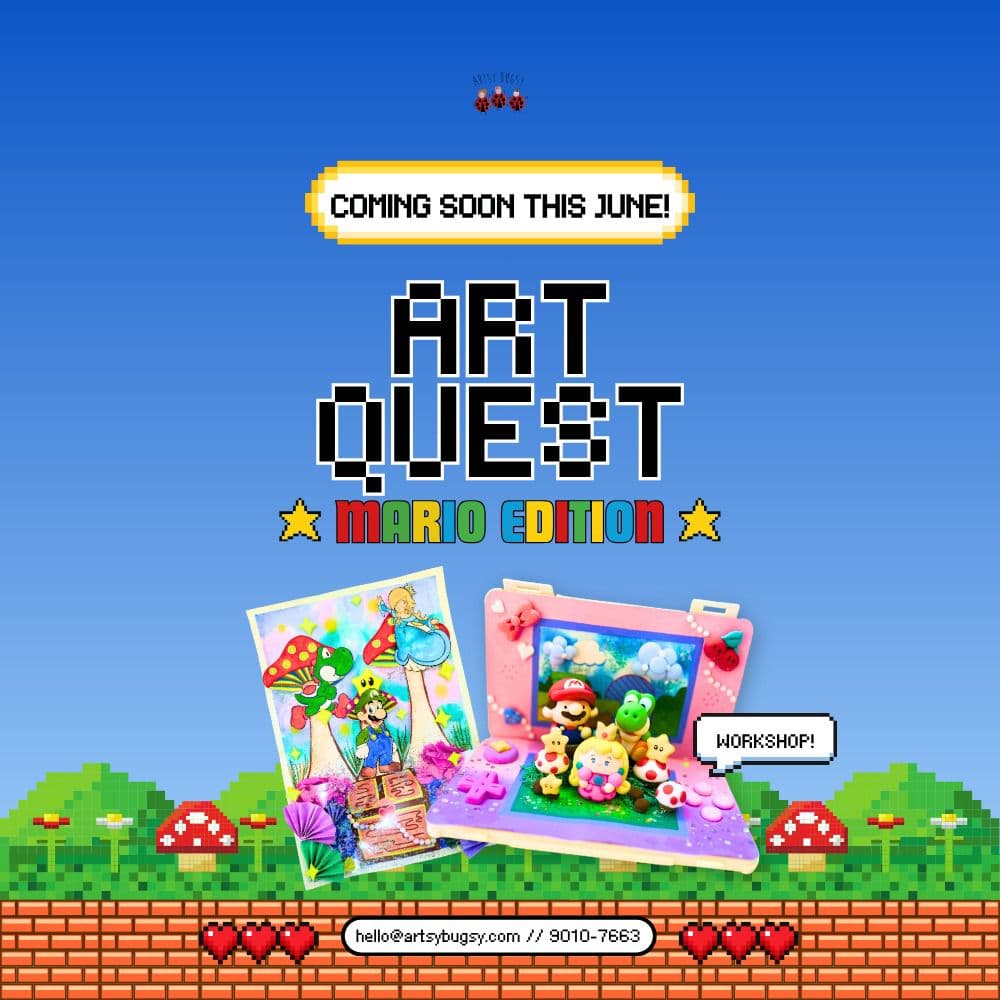 Mario-themed Art Quest workshops for kids age 3+ from S$85